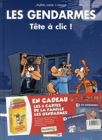 Couverture du livre « Les gendarmes T.12 ; tête à clic ! » de Christophe Cazenove et David Lunven et Jenfevre et Olivier Sulpice aux éditions Bamboo