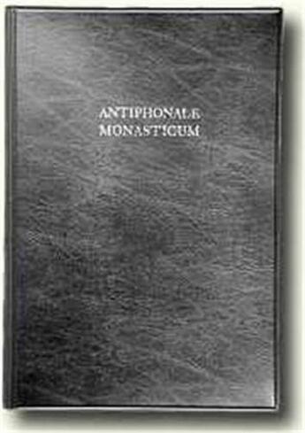 Couverture du livre « Antiphonale monasticum t.1 ; liber antiphonarius » de  aux éditions Solesmes