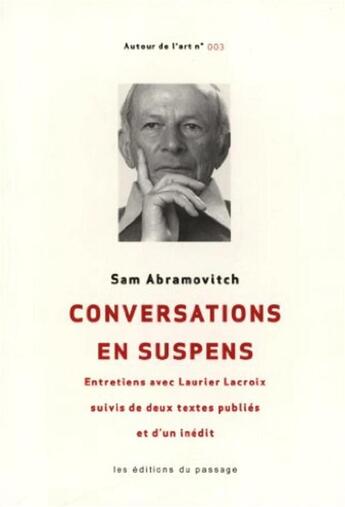 Couverture du livre « Conversations en suspens » de Sam Abramovitch aux éditions Du Passage