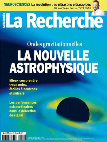 Couverture du livre « La recherche n 551 - septembre 2019 » de  aux éditions La Recherche