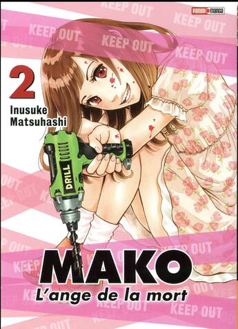 Couverture du livre « Mako ; l'ange de la mort Tome 2 » de Kensuke Matsuhashi aux éditions Panini