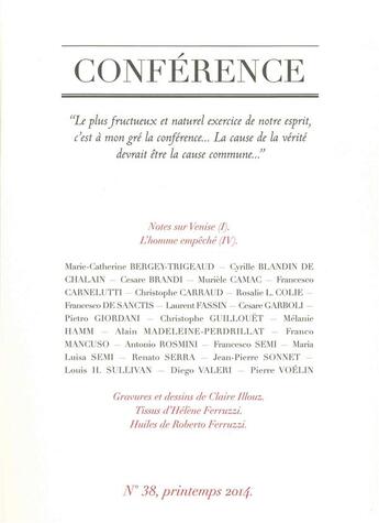 Couverture du livre « CONFERENCE T.38 » de  aux éditions Conference