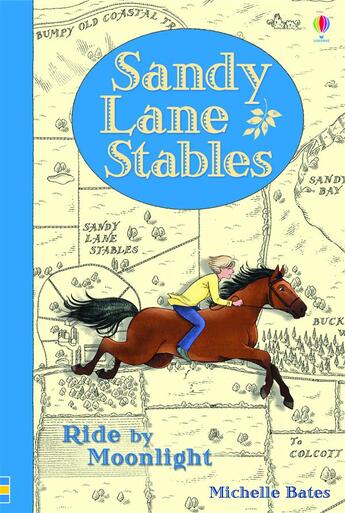 Couverture du livre « Sandy lane stables ; ride by moonlight » de Michelle Bates aux éditions Usborne