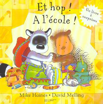 Couverture du livre « Pique-pique et turbulon ; et hop ! a l'ecole » de David Melling et Mike Haines aux éditions Le Livre De Poche Jeunesse