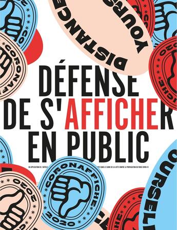 Couverture du livre « Défense de s'afficher en public » de  aux éditions Invenit