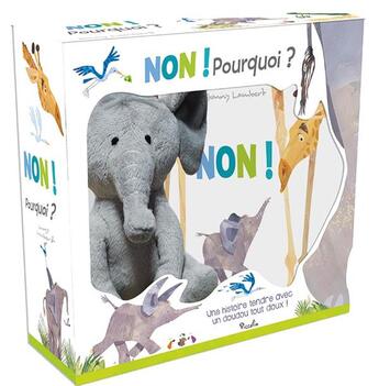 Couverture du livre « Non ! pourquoi ? une histoire tendre avec un doudou tout doux ! coffret » de Jonny Lambert aux éditions Piccolia