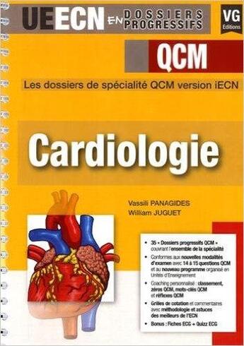 Couverture du livre « DOSSIERS PROGRESSIFS QCM CARDIOLOGIE » de Panagides aux éditions Vernazobres Grego