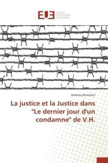 Couverture du livre « La justice et la justice dans 