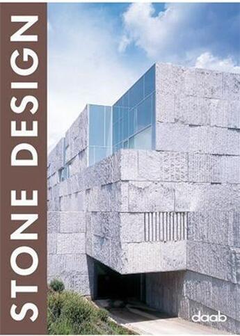 Couverture du livre « Stone design » de  aux éditions Daab