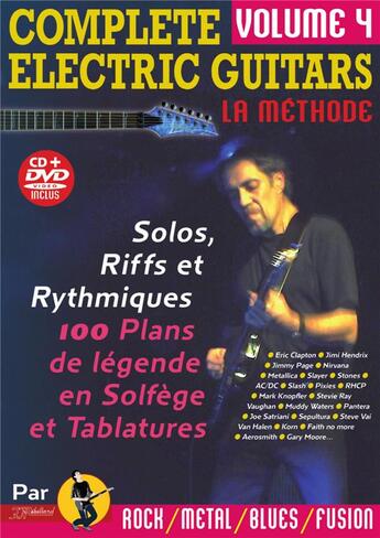 Couverture du livre « Complete electric guitars volume4 cd & dvd rebillard(nouvelle version) » de Jjrebillard aux éditions Jj Rebillard