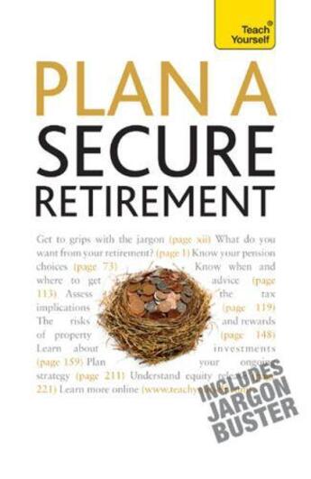 Couverture du livre « Plan A Secure Retirement: Teach Yourself » de Goodbun Trevor aux éditions Hodder Education Digital