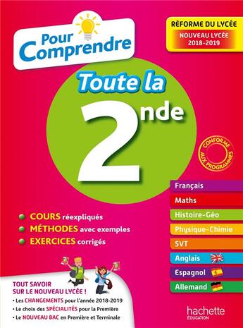 Couverture du livre « Pour comprendre toutes les matieres 2nde » de  aux éditions Hachette Education