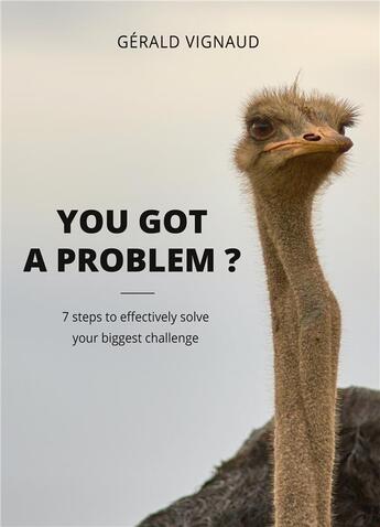 Couverture du livre « You got a problem ? 7 steps to effectively solve your biggest challenge » de Gérald Vignaud aux éditions Books On Demand