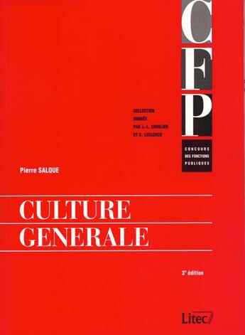 Couverture du livre « Culture Generale » de Cuvelier aux éditions Lexisnexis