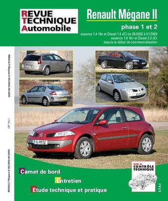 Couverture du livre « Rta b716.7 megane ii depuis 01/06 1.4/1.6 1.5/2.0dci » de Etai aux éditions Etai