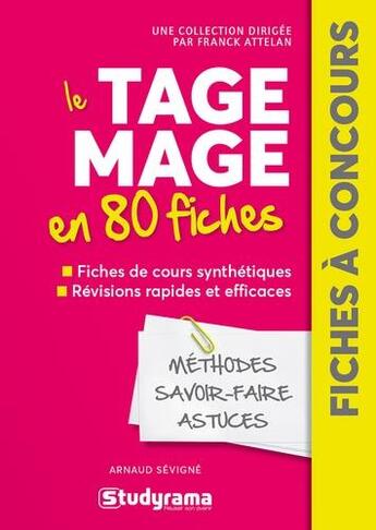 Couverture du livre « Le tage mage en 80 fiches » de Attelan Franck aux éditions Studyrama