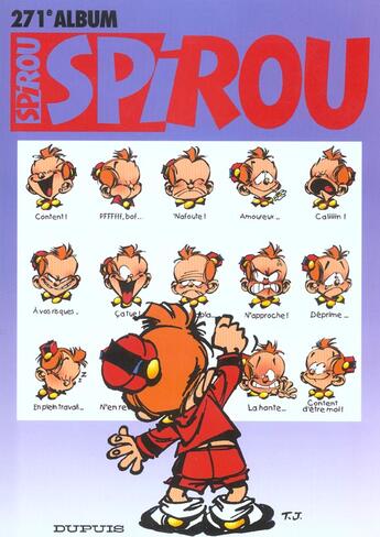 Couverture du livre « Recueil Spirou N.271 » de  aux éditions Dupuis