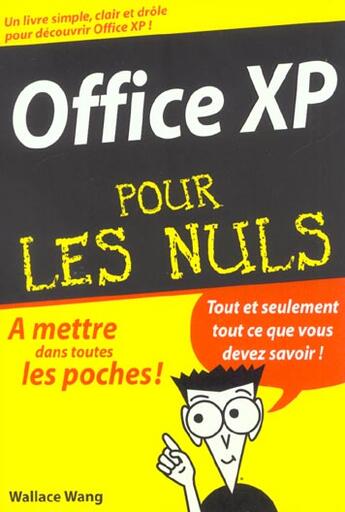 Couverture du livre « Office xp » de Wallace Wang aux éditions First Interactive