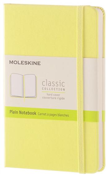 Couverture du livre « Carnet blanc poche rigide citron » de  aux éditions Moleskine