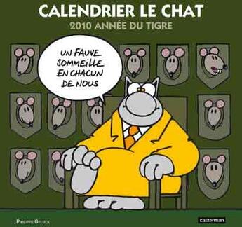 Couverture du livre « Le chat ; calendrier (édition 2010) » de Philippe Geluck aux éditions Casterman