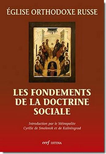 Couverture du livre « Fondements de la doctrine sociale » de Eglise Orthodoxe Rus aux éditions Cerf