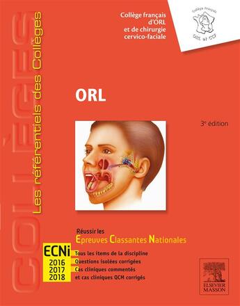 Couverture du livre « Orl ; 3e édition » de  aux éditions Elsevier-masson