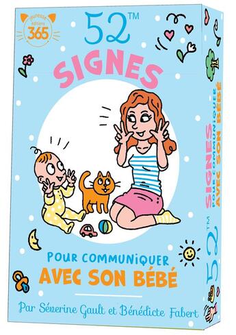 Couverture du livre « 52 signes pour communiquer avec son bebe » de Fabert/Gault aux éditions Editions 365