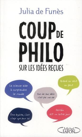 Couverture du livre « Coup de philo... sur les idées reçues » de Funes/Durufle aux éditions Michel Lafon