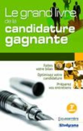 Couverture du livre « Le grand livre de la candidature gagnante (3e édition) » de Axel Delmotte aux éditions Studyrama