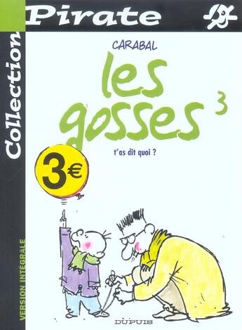 Couverture du livre « T'as dit quoi ? » de Carabal aux éditions Dupuis