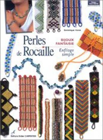 Couverture du livre « Perles de rocaille bijoux fantaisie » de Dominique Herve aux éditions Editions Carpentier