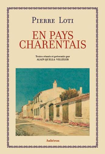 Couverture du livre « En pays charentais » de Pierre Loti aux éditions Auberon