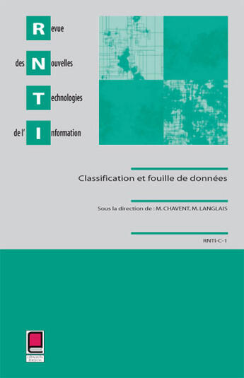 Couverture du livre « Rnti c1- classification et fouilles de donnees » de  aux éditions Cepadues