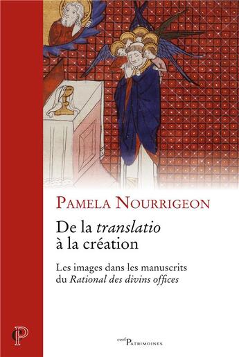 Couverture du livre « De la translatio à la création » de Nourrigeon Pamela aux éditions Cerf