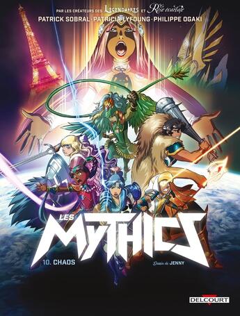 Couverture du livre « Les Mythics Tome 10 : chaos » de Philippe Ogaki et Patrick Sobral et Patricia Lyfoung et Collectif aux éditions Delcourt