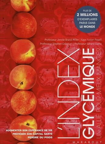 Couverture du livre « L'index glycémique » de Jennie Brand Miller aux éditions Marabout