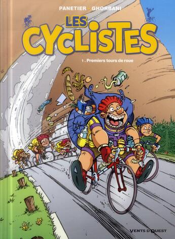 Couverture du livre « Les cyclistes t.1 ; premiers tours de roue » de Laurent Panetier et Cedric Ghorbani aux éditions Vents D'ouest