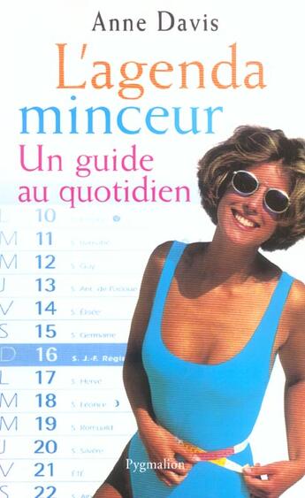 Couverture du livre « L'Agenda minceur : un guide au quotidien » de Anne Davis aux éditions Pygmalion