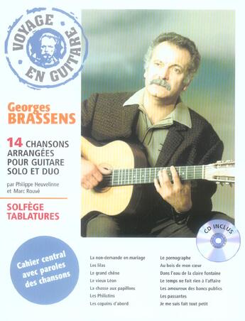 Couverture du livre « Voyage en guitare georges brassens » de  aux éditions Hit Diffusion