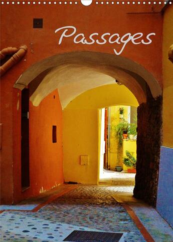 Couverture du livre « Passages calendrier mural 2020 din a3 vertical - passages et traverses dans les » de Daniel Fabre aux éditions Calvendo