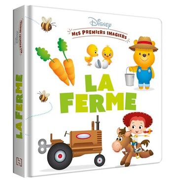 Couverture du livre « Mes premiers pas : Disney baby ; mes premiers imagiers ; la ferme » de Disney aux éditions Disney Hachette