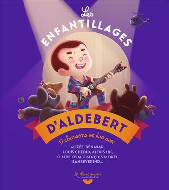 Couverture du livre « Les enfantillages d'Aldebert » de Simon Moreau et Aldebert aux éditions Gallimard-jeunesse