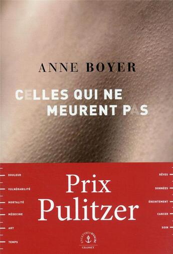 Couverture du livre « Celles qui ne meurent pas » de Anne Boyer aux éditions Grasset