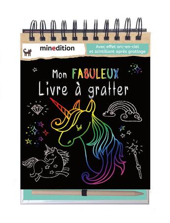 Couverture du livre « Mon fabuleux livre à gratter » de Carolin Hensler aux éditions Mineditions