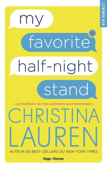 Couverture du livre « My favorite half-night stand » de Christina Lauren aux éditions Hugo Roman