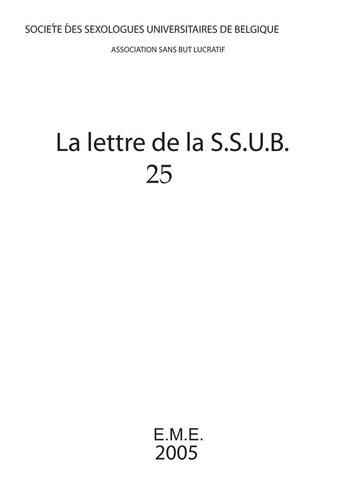 Couverture du livre « Lettre de la S.S.U.B. 25 » de  aux éditions Eme Editions