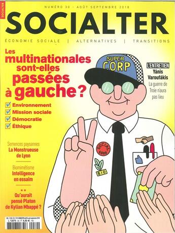 Couverture du livre « Socialter n 30 - aout/septembre 2018 » de  aux éditions Socialter