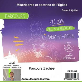 Couverture du livre « Zachee : misericorde et doctrine de l'eglise » de  aux éditions Emmanuel