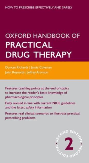 Couverture du livre « Oxford Handbook of Practical Drug Therapy » de Coleman Jamie aux éditions Oup Oxford