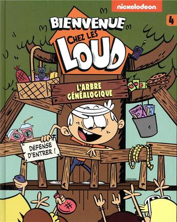 Couverture du livre « Bienvenue chez les Loud t.4 ; l'arbre généalogique » de  aux éditions Hachette Comics